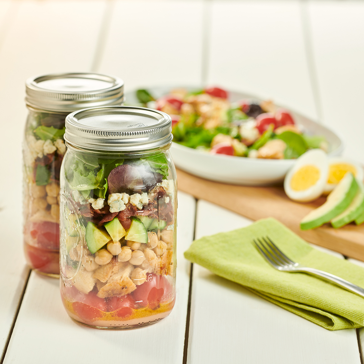 Cobb Salad in a Jar Recipe