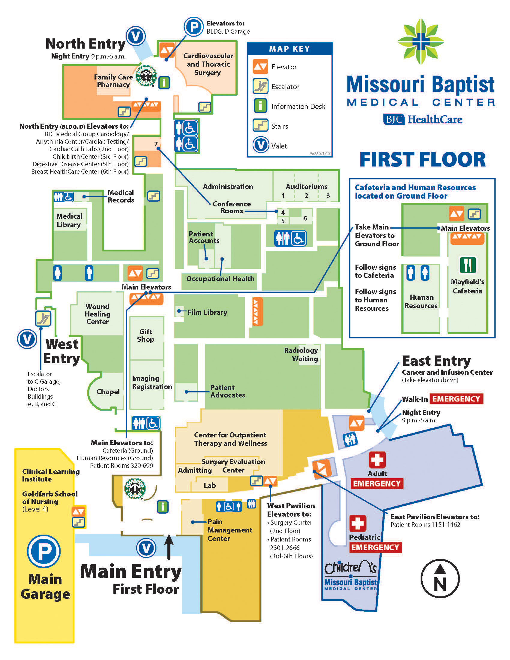Missouri Baptist Hospital Campus Map - United States Map